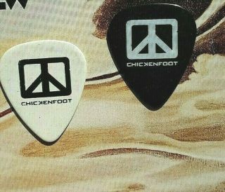 Chickenfoot/van Halen (2) Mike Anthony Black And White Guitar Pick Set