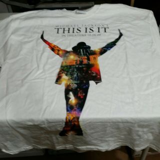 Michael Jackson This Is It 2009 Movie Promo Promotional Shirt Tshirt