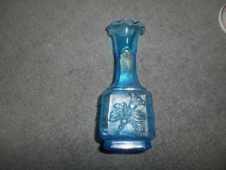 Imperial Glass - Blue Vase - 6 1\4  Tall