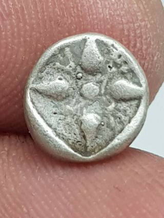 Rare Ancient Greek Silver Coin Ionia Miletos 0.  9 Gr 9 Mm