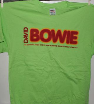 David Bowie Roseland Ballroom Nyc 2000 Vintage T - Shirt Men 
