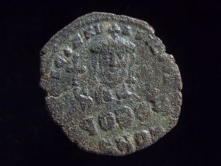 Ae Follis Of Byzantine Emperor Romanus I 920 - 944 Ad Ac0119