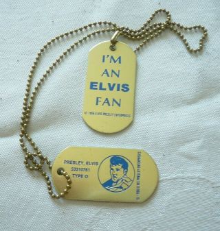 Elvis Presley Vintage Dog Tags & Bonus Gift