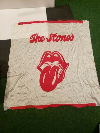 Vintage Rolling Stones Tapestry Wall Hanging From The Early 80s