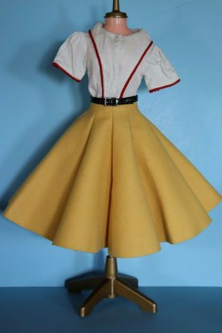 Vintage Felt Skirt Blouse & Belt For Madame Alexander Cissy Others