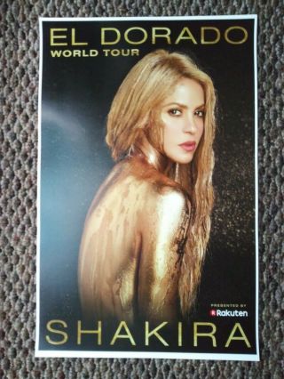 Shakira 11x17 El Dorado Promo Tour Concert Poster Cd Shirt