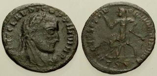 047.  Roman Bronze Coin.  Divo Claudius Ii,  Ae - 1/4 Follis.  Thessalonica.  Emperor