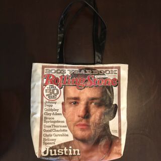 The Rollong Stones Justin Timberlake Tote Bag