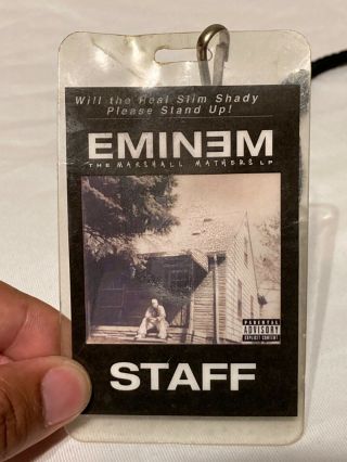 Eminem The Marshall Mathers Lp Concert Staff Lanyard