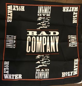 Vintage Bad Company “holy Water” Concert Bandana