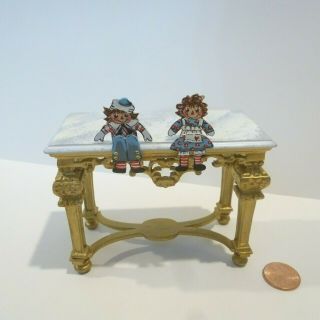 Karen Markland Miniature Raggedy Ann & Andy Shelf Sitters 1995