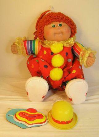 Vintage Xavier Roberts Signed Cabbage Patch Kid Circus Girl Doll - Red Hair