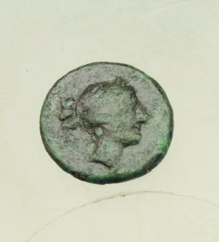 Mysia.  Kyzikos.  Ae13mm (c.  4th Century Bc).  Laureate Head Of Apollo Monogram