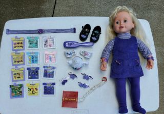 Ally Doll W/ 24 Accessories Book Cards Interactive Doll Talking