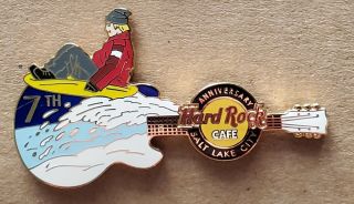 Hard Rock Cafe Salt Lake City 7th Anniversary Snowboard Pin