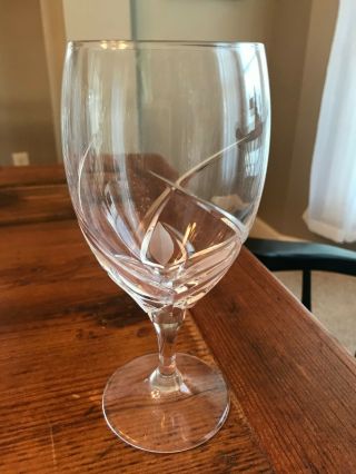 Retired Da Vinci Crystal Grosseto Pattern Iced Tea/water Goblets 7 1/2 Stemware