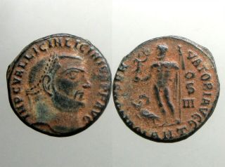 Emperor Licinius I Bronze Follis_ancient Rome_put To Death By Constantine