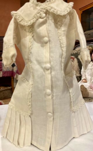 675 Vintage Doll Dress For Antique French Or German Bisque Or Lady Doll