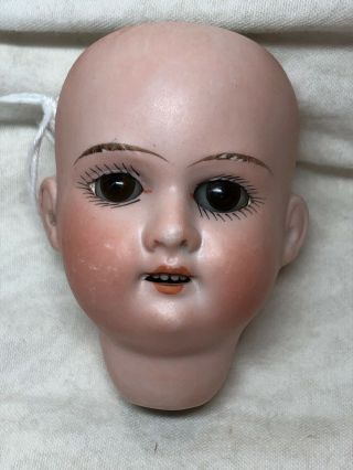 3” Antique Porcelain German Head A&m 390 1 6/0m.  Brown Sleep Eyes Me