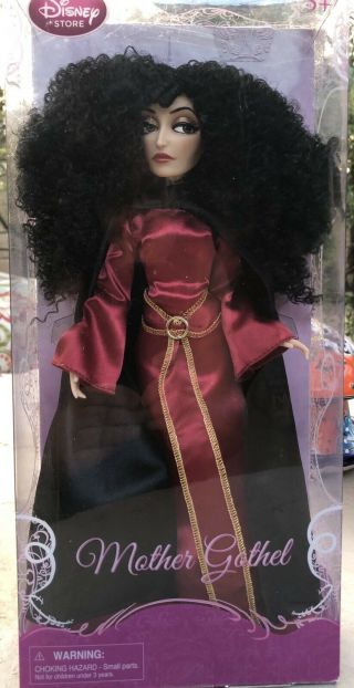Disney Store Tangled Rapunzel Mother Gothel 12 " Doll Villain.