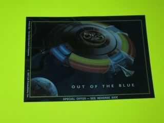 Vintage 1977 Elo Electric Light Orchestra Out Of The Blue Promo Card