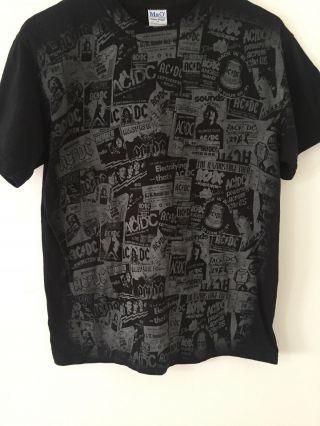 Rock Band Ac Dc - M&o Knits Brand - Black M T - Shirt