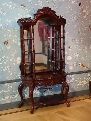 Dollhouse Miniature Bespaq Mirrored Victorian Wall Display