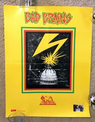Rare Bad Brains Roir Promo Poster 1997 Dischord Hardcore Punk Minor Threat Dchc