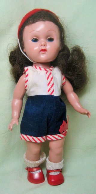 Vintage 1955 Vogue Ginny Slw Doll In Playsuit