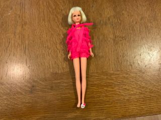 Mattel Barbie Cousin 1122 Hair Happenin’s Francie In Snappy Snoozers 1238