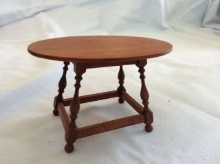 Dollhouse Miniature Wood Table By Artisan Warren Dick