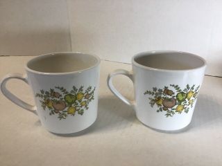 Centura By Corning Spice Of Life Set Of 2 Coffee Tea Cups