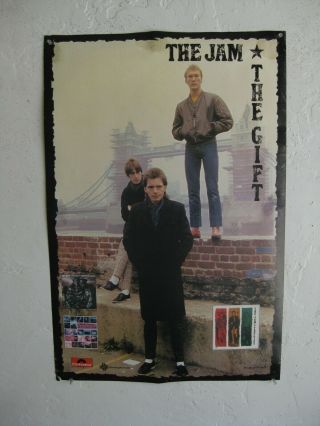 Vtg 1982 The Jam " The Gift " Polygram Records Advertising Promo Poster Punk Rock