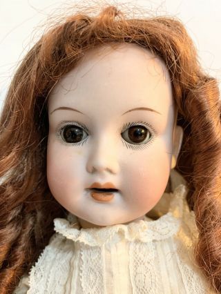 German Trebor 22 Bisque Head Character Doll 14 "
