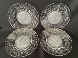 Princess House Fantasia Set Of Four (4) 6 “ Bread & Butter / Side Plates Exc