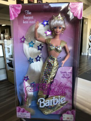 1995 Jewel Hair Mermaid Blonde Barbie Longest Hair Ever