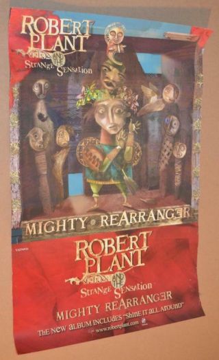 Robert Plant And The Strange Sensation Mighty Rearranger Us Promo Poster Vg
