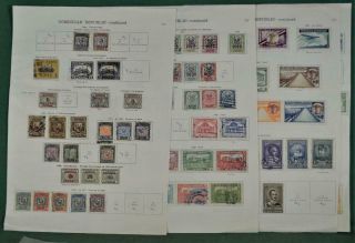 Dominican Republic Stamps Selection On 7 Album Pages (w53)