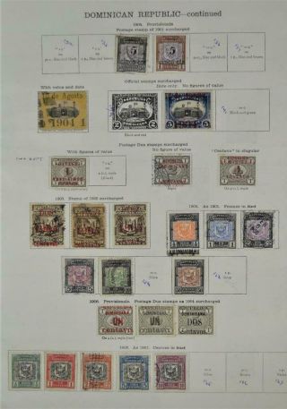 DOMINICAN REPUBLIC STAMPS SELECTION ON 7 ALBUM PAGES (W53) 2