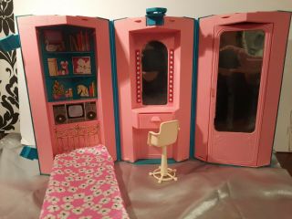 Vintage Barbie Fold And Go Day To Night Home - Office