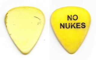 Indigo Girls No Nukes Concert - Yellow Guitar Pick - 2006 Tour