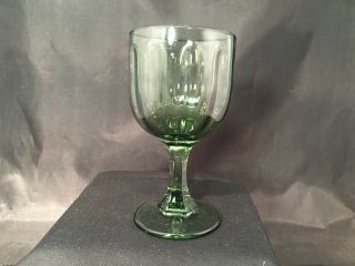 Fenton American Legacy Heritage Green Glass Wine Goblet