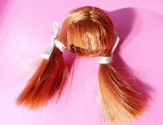 Htf Vintage Midge Wig Wardrobe Redhead Pigtail Wig