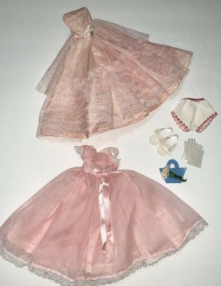 Little Miss Revlon Vogue Jill Fashion Clothes 2 Pink Dresses Shoes Gloves Purse