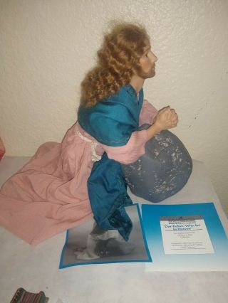 14 " Ashton - Drake " Our Father Who Art In Heaven " Handcrafted Porcelain Doll 1995