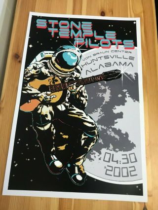 Stone Temple Pilots Concert Poster - 2002 Tour - Huntsville,  Al Scott Weiland