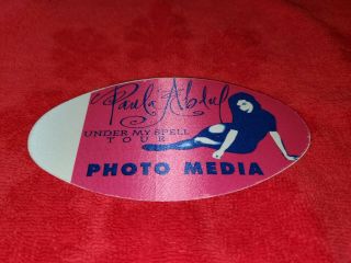 Vintage Paula Abdul Under My Spell Tour Photo Media Backstage Pass