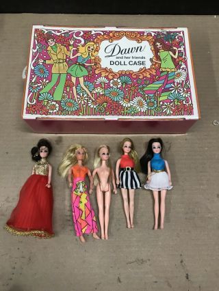 Vintage Topper Dawn Glori Dolls And Case