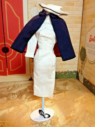 Vintage Mattel Barbie Nurse Dress Cape Hat And Glasses