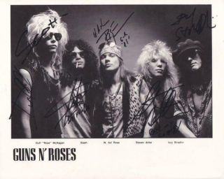 Reprint - Guns N Roses Axl Rose - Slash Band Singer 8 X 10 Photo Poster Rp